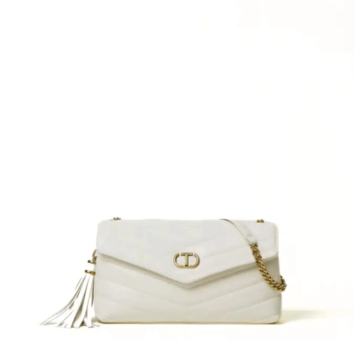 TWINSET BORSA TB7192 PELLE BIANCO  