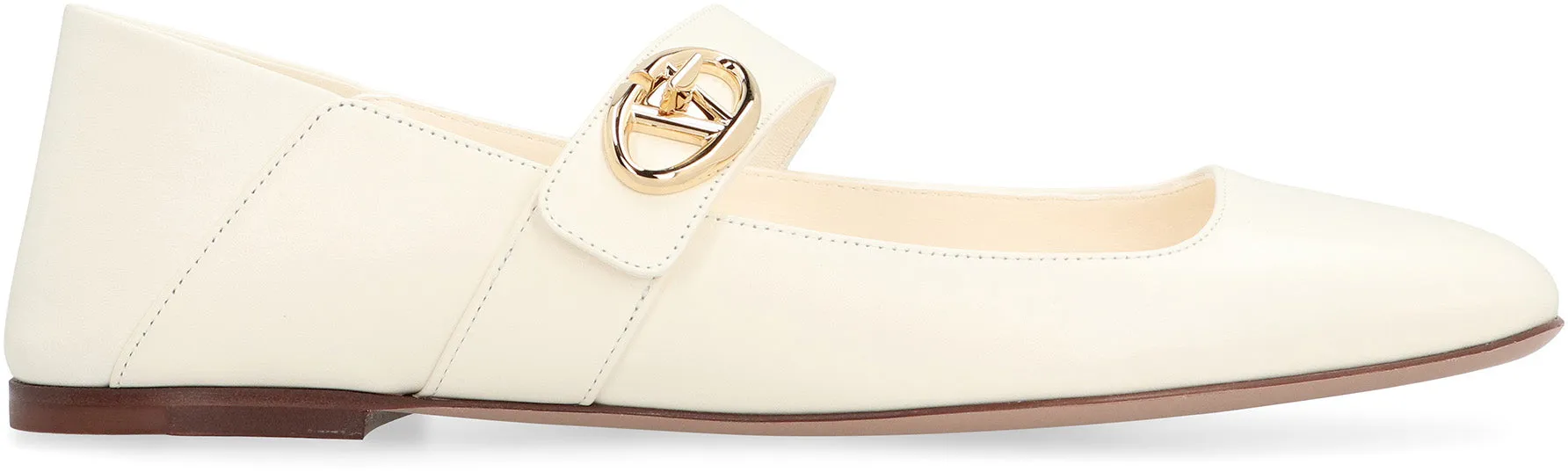 Valentino Valentino Garavani - Ballerine mary-jane VLogo Locker in pelle