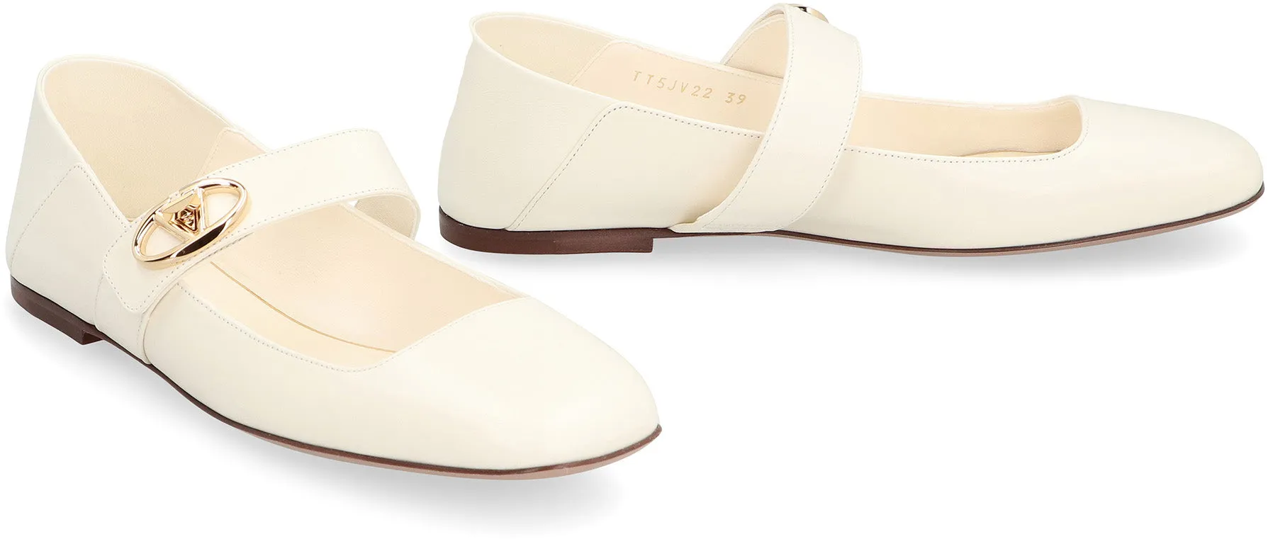 Valentino Valentino Garavani - Ballerine mary-jane VLogo Locker in pelle