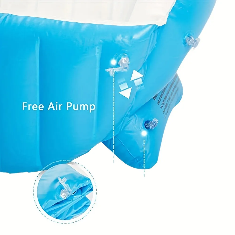 Vasca da bagno gonfiabile per bambini portatile da 1 pezzo - Mini piscina ad aria antiscivolo, adatta ai viaggi, per bambini, Na