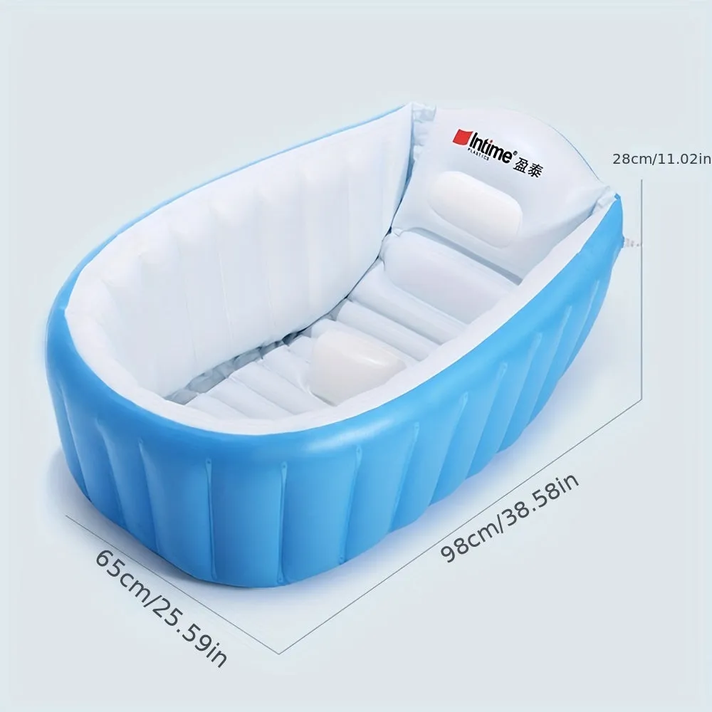 Vasca da bagno gonfiabile per bambini portatile da 1 pezzo - Mini piscina ad aria antiscivolo, adatta ai viaggi, per bambini, Na