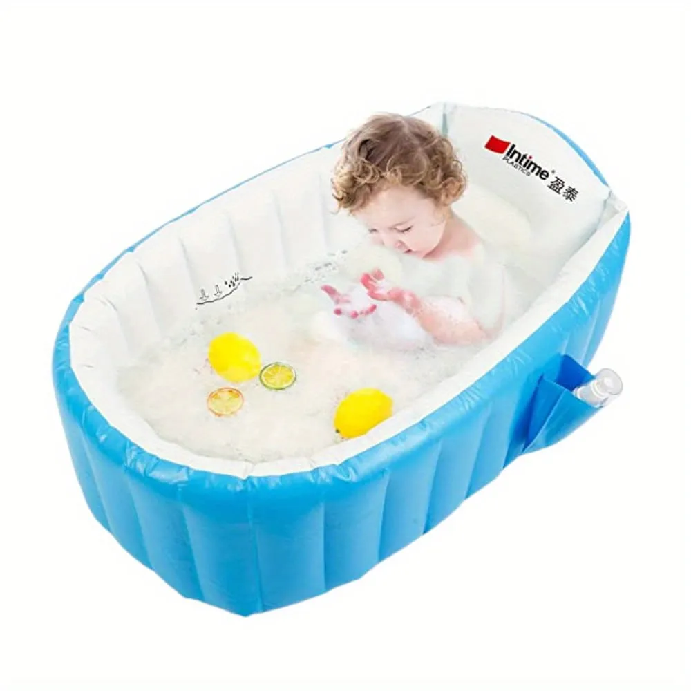 Vasca da bagno gonfiabile per bambini portatile da 1 pezzo - Mini piscina ad aria antiscivolo, adatta ai viaggi, per bambini, Na