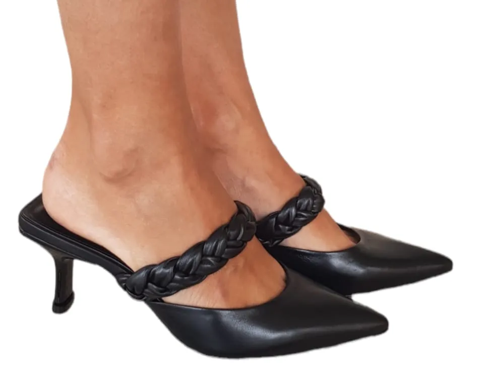 Vicenza Sandalo tacco alto 6,5 cm Pelle Nero rif.90