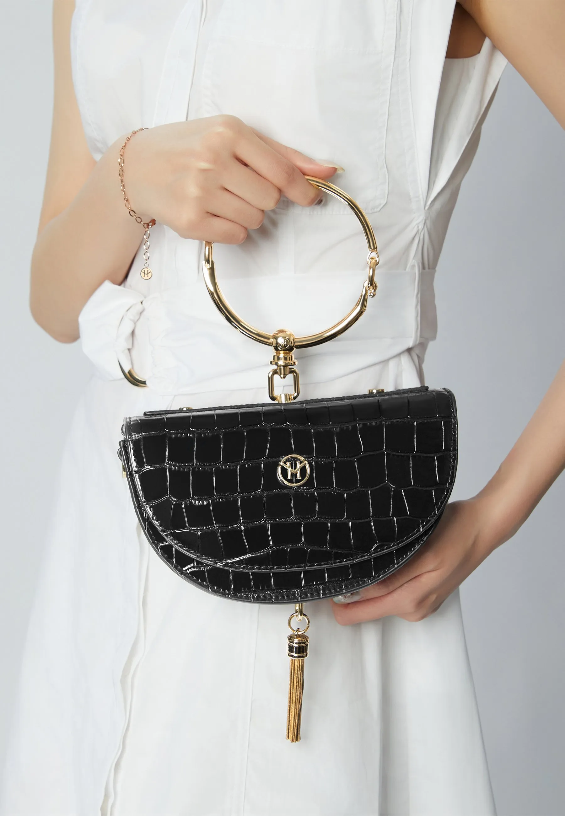 VINTAGE HALF-MOON - Borsa a mano