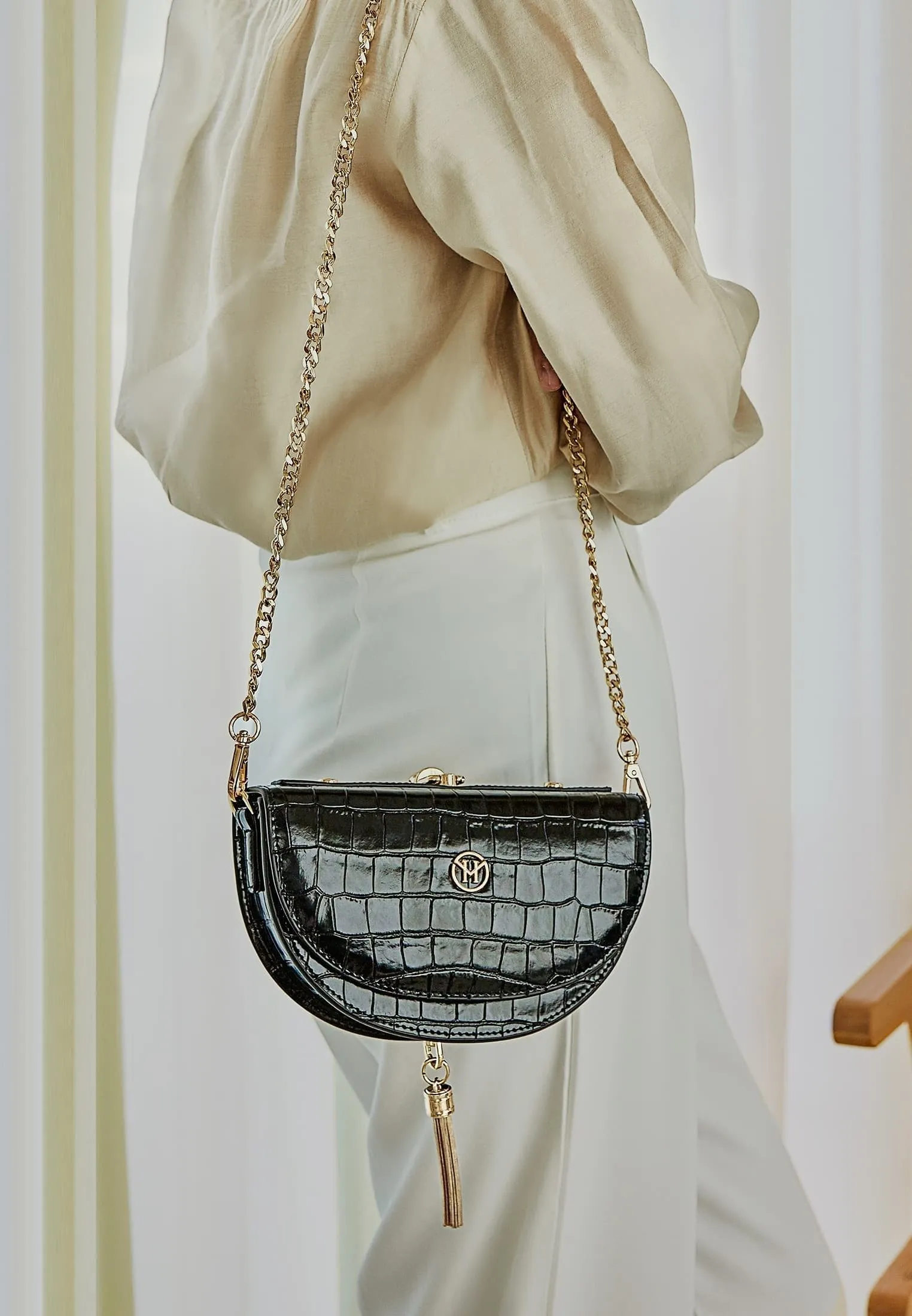 VINTAGE HALF-MOON - Borsa a mano
