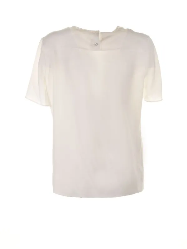 White silk blouse