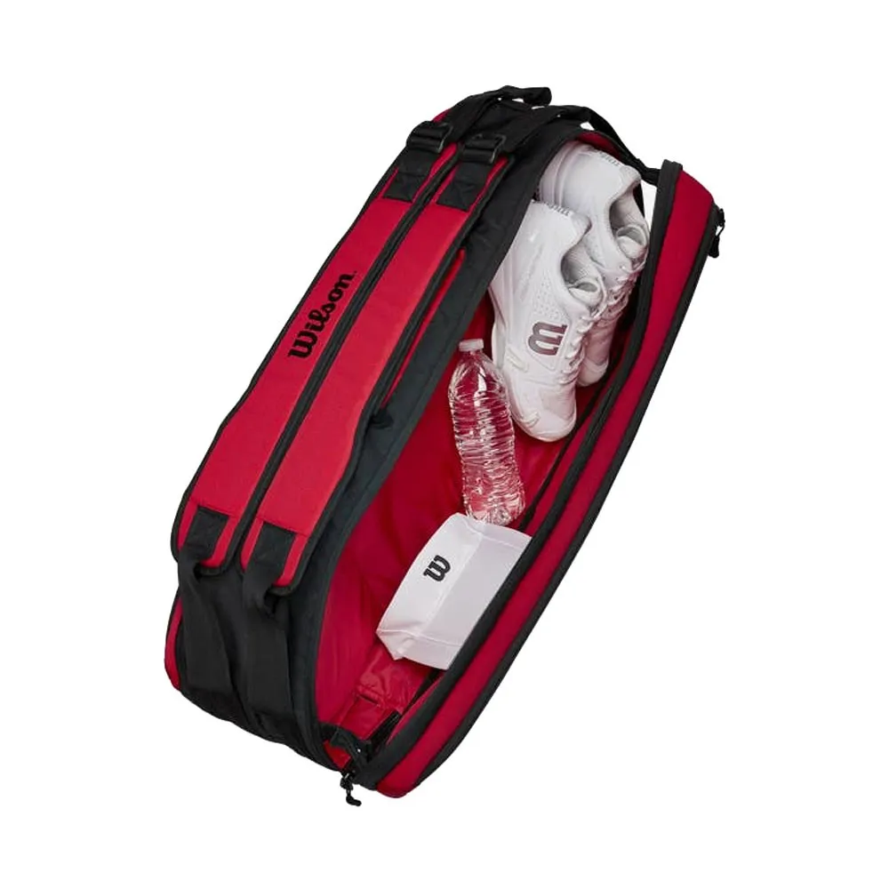 Wilson Borsa Tennis Super Tour 6 Pk Clash Rosso Nero
