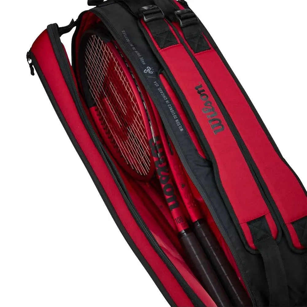 Wilson Borsa Tennis Super Tour 6 Pk Clash Rosso Nero