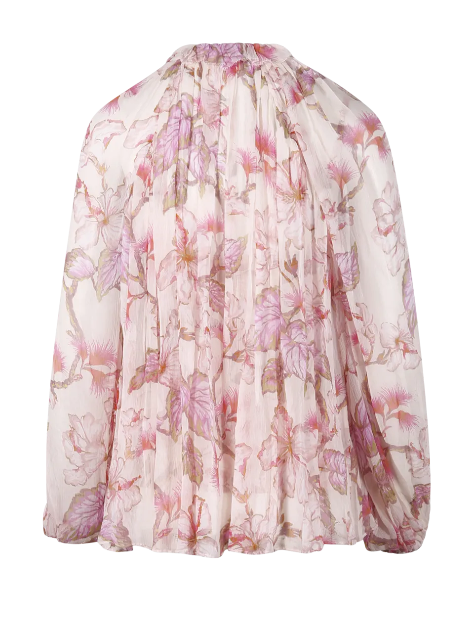 WOMAN ZIMMERMANN PINK VISCOSE MATCHMAKER BILLOW BLOUSE
