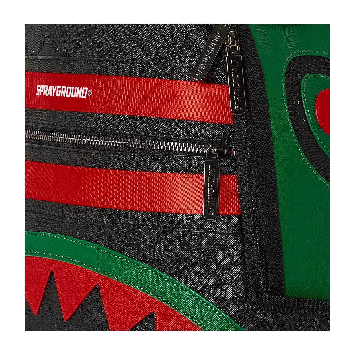 Zaino Sprayground Deniro DLXVF Nero / Rosso / Verde