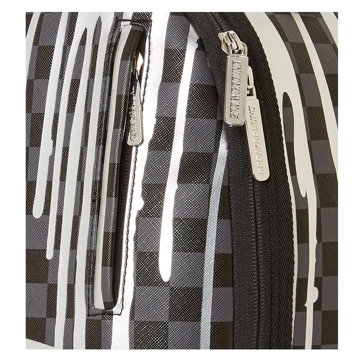 Zaino Sprayground Platinum Drips Nero / Argento