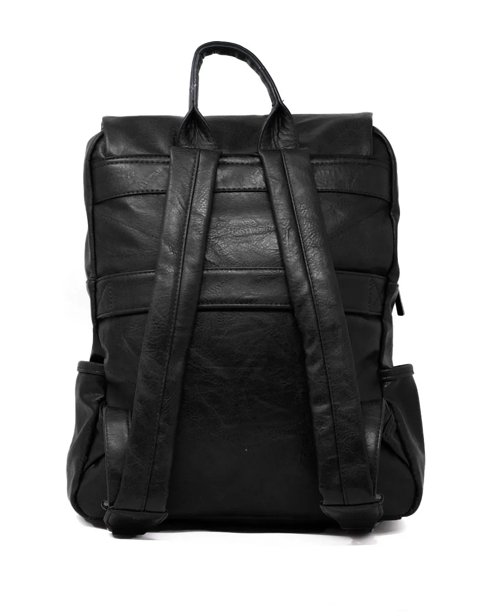 Zaino Zainetto Da Spalla Borsa Uomo Unisex Ecopelle Vintage Nero GIOSAL-ZU1097A